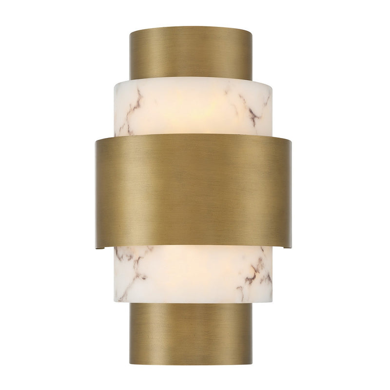 Savoy House 9-3090-2-339 Two Light Wall Sconce, Antique Patina