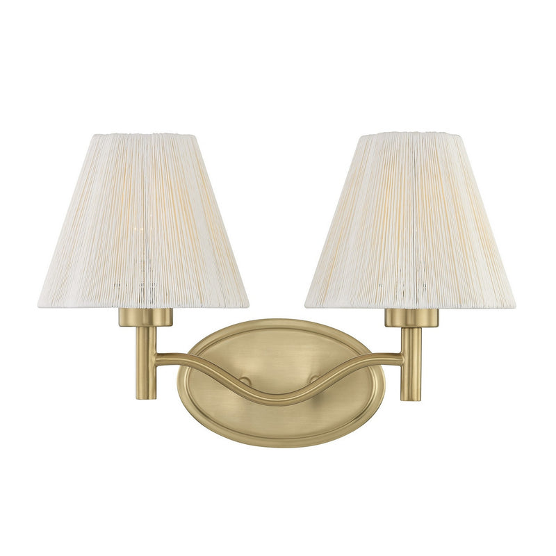 Savoy House 8-6081-2-127 Two Light Bathroom Vanity, Noble Brass