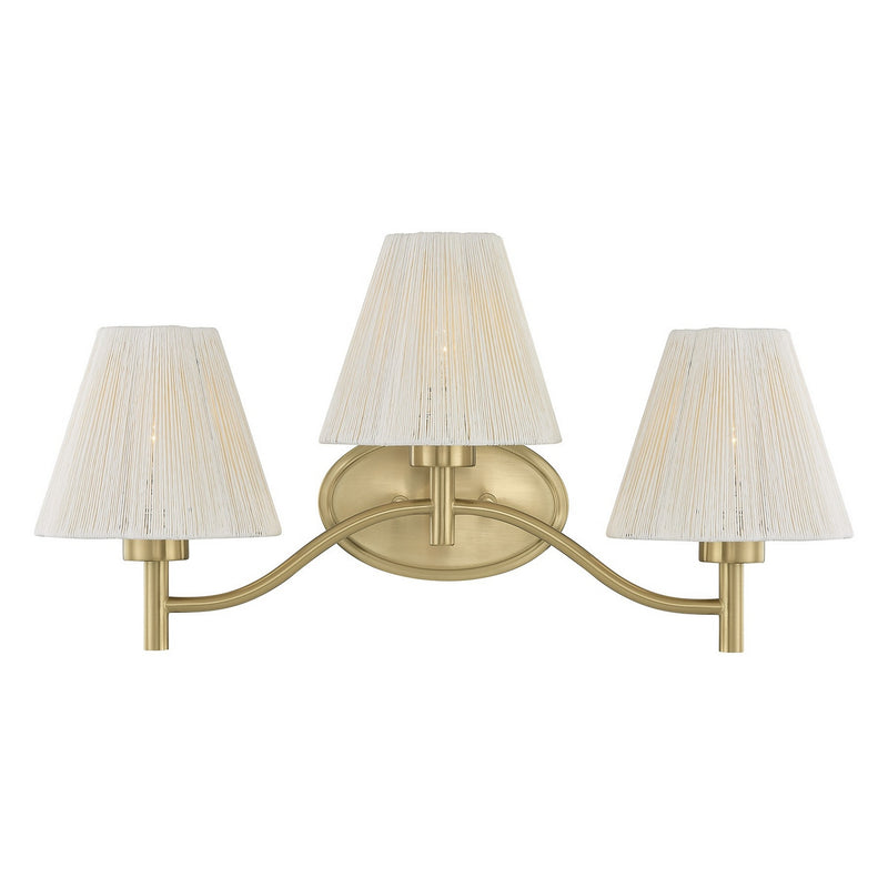 Savoy House 8-6081-3-127 Three Light Bathroom Vanity, Noble Brass