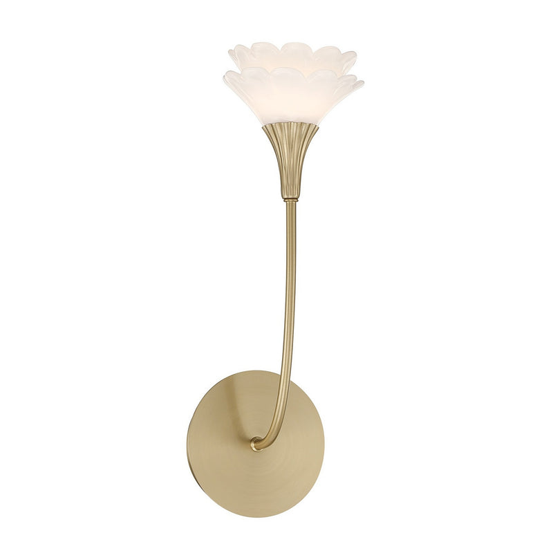 Savoy House 9-5081-1-127 One Light Wall Sconce, Noble Brass