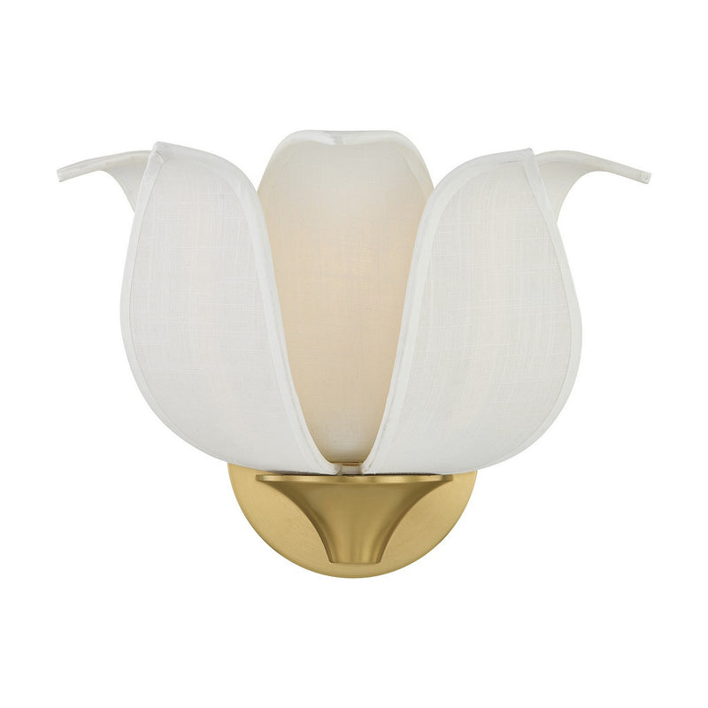 Savoy House 9-7164-1-322 One Light Wall Sconce, Warm Brass