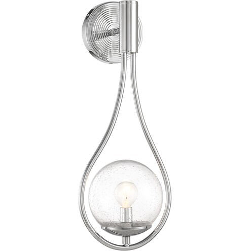 Savoy House 9-7193-1-11 One Light Wall Sconce, Polished Chrome
