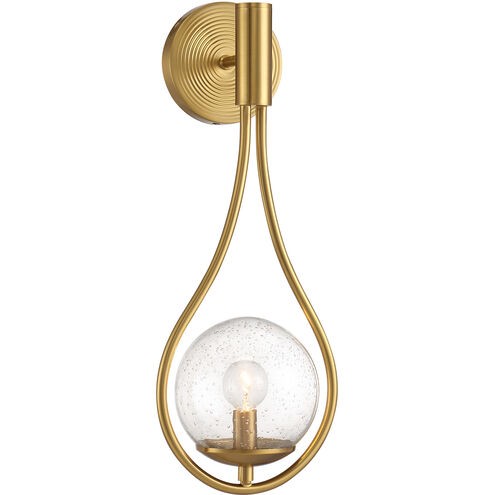 Savoy House 9-7193-1-322 One Light Wall Sconce, Warm Brass