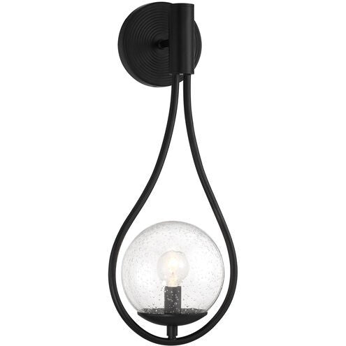 Savoy House 9-7193-1-89 One Light Wall Sconce, Matte Black