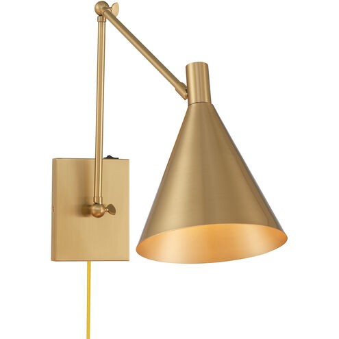Savoy House 9-8006CP-1-127 One Light Wall Sconce, Noble Brass