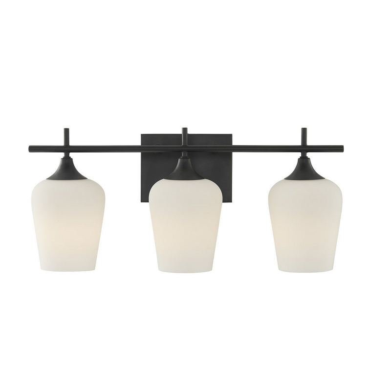 Savoy House 8-6030-3-BK Three Light Bathroom Vanity