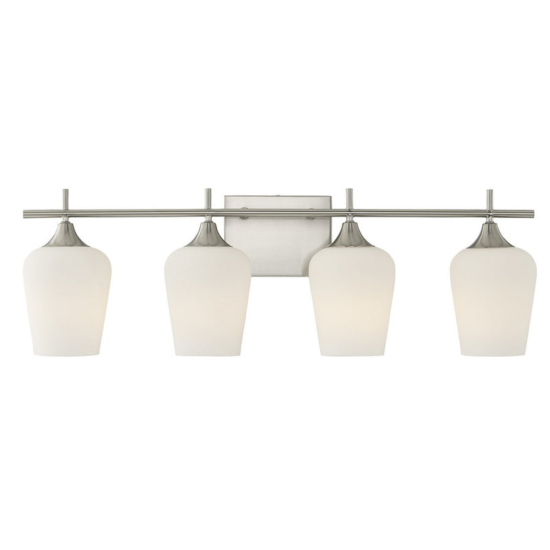 Savoy House 8-6030-4-SN Four Light Bathroom Vanity