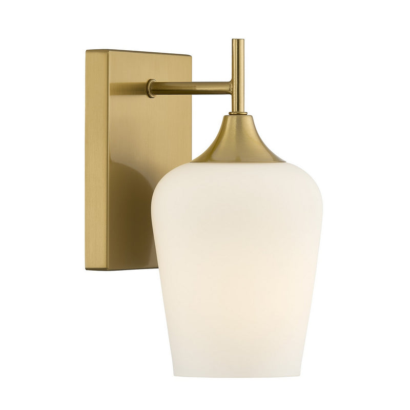 Savoy House 9-6030-1-322 One Light Wall Sconce, Warm Brass
