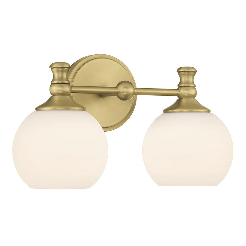Millennium 201102-VB Two Light Vanity, Vintage Brass