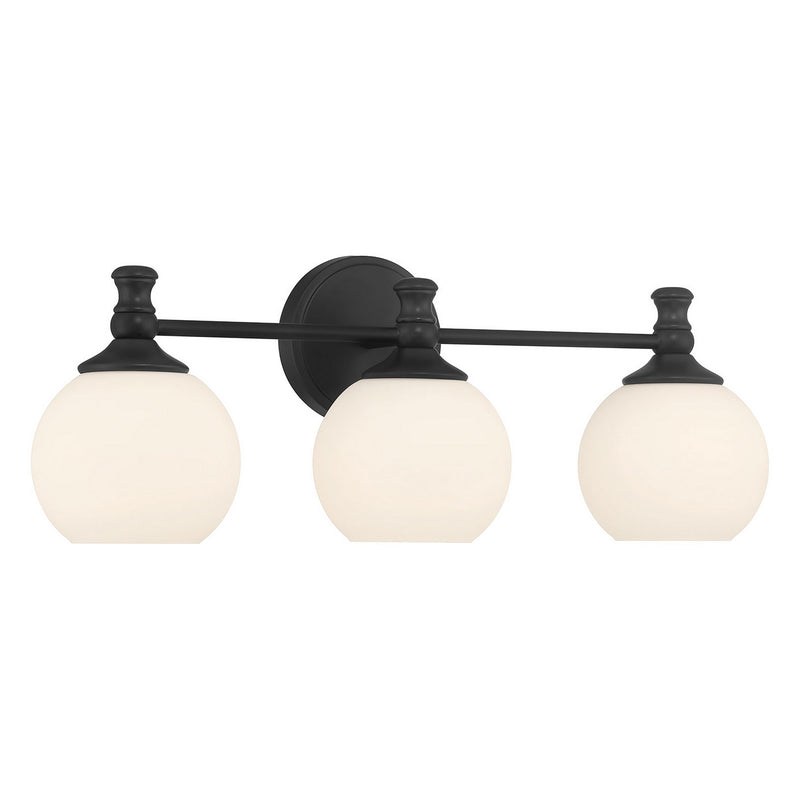 Millennium 201103-MB Three Light Vanity, Matte Black