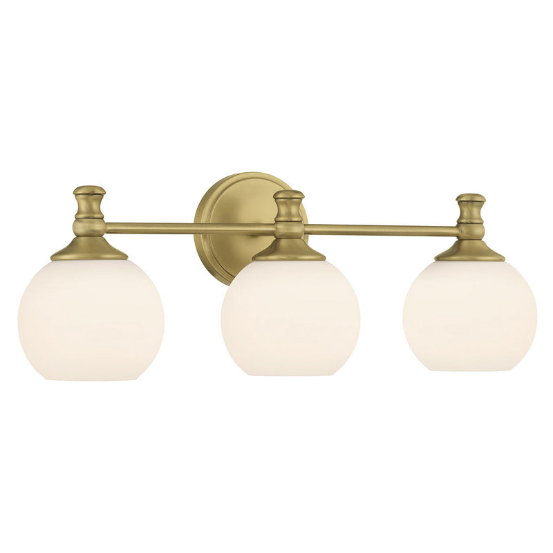 Millennium 201103-VB Three Light Vanity, Vintage Brass