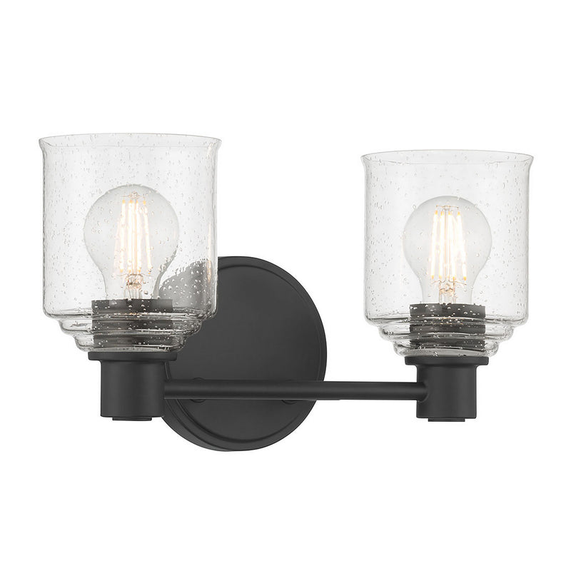Millennium 202102-MB Two Light Vanity, Matte Black