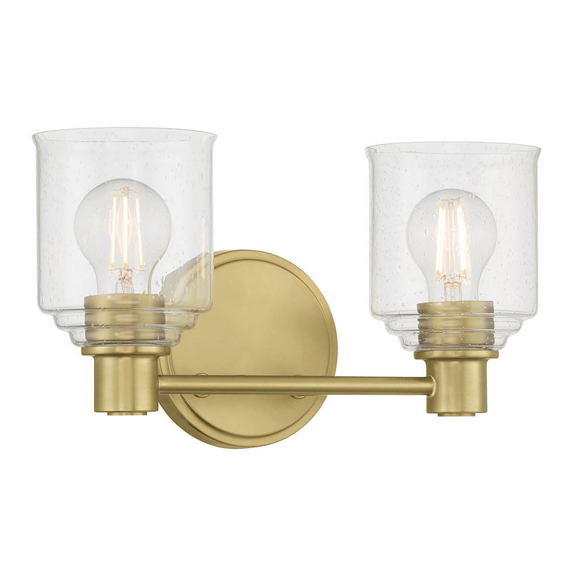 Millennium 202102-VB Two Light Vanity, Vintage Brass