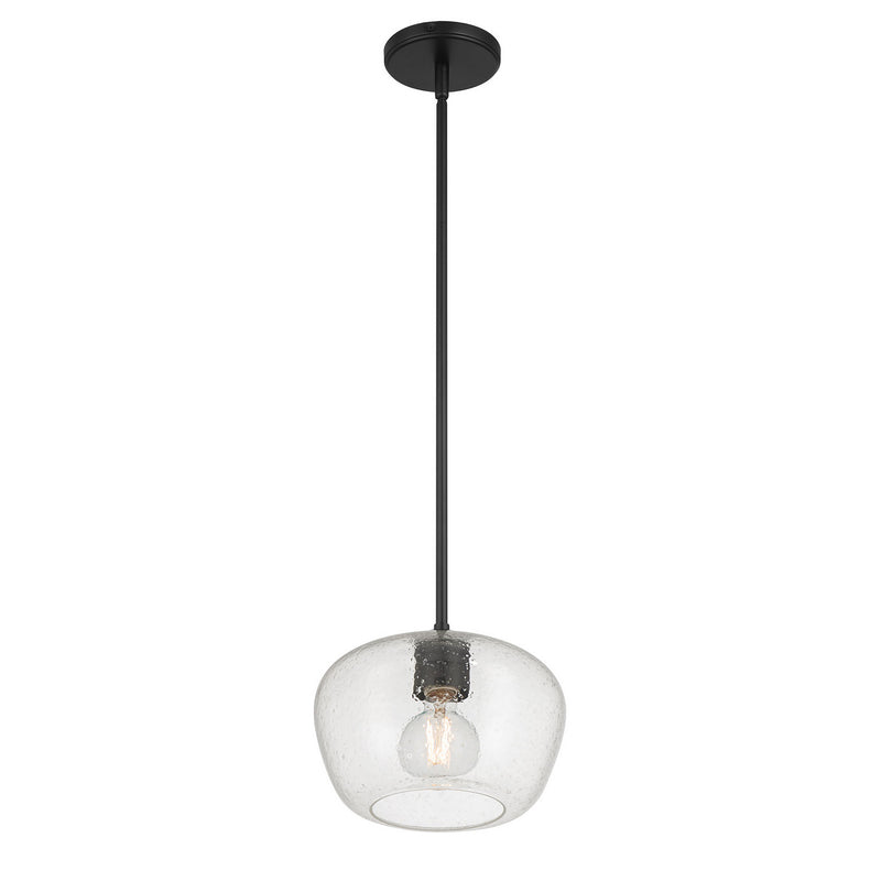 Millennium 203101-MB One Light Pendant, Matte Black