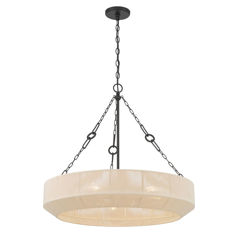 Millennium 206105-MB Five Light Pendant, Matte Black