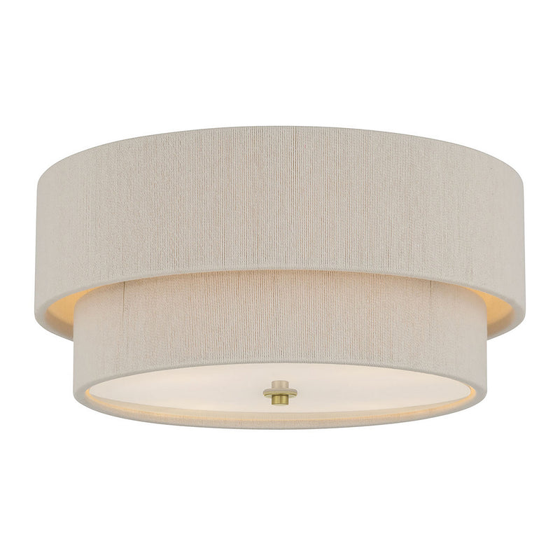 Millennium 208104-VB Four Light Flush Mount, Vintage Brass