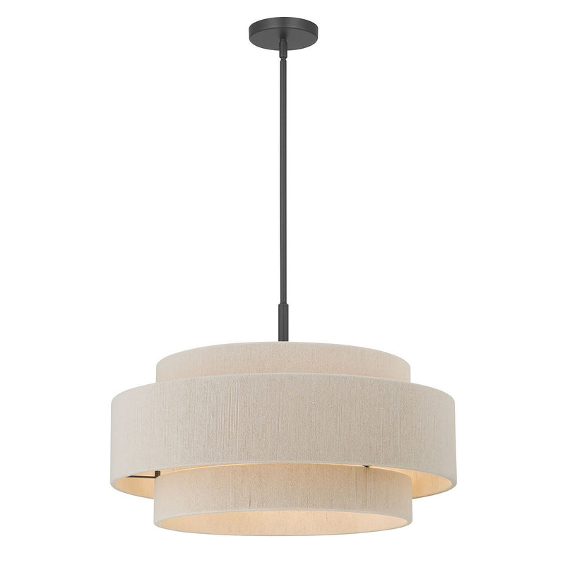 Millennium 208105-MB Five Light Pendant, Matte Black