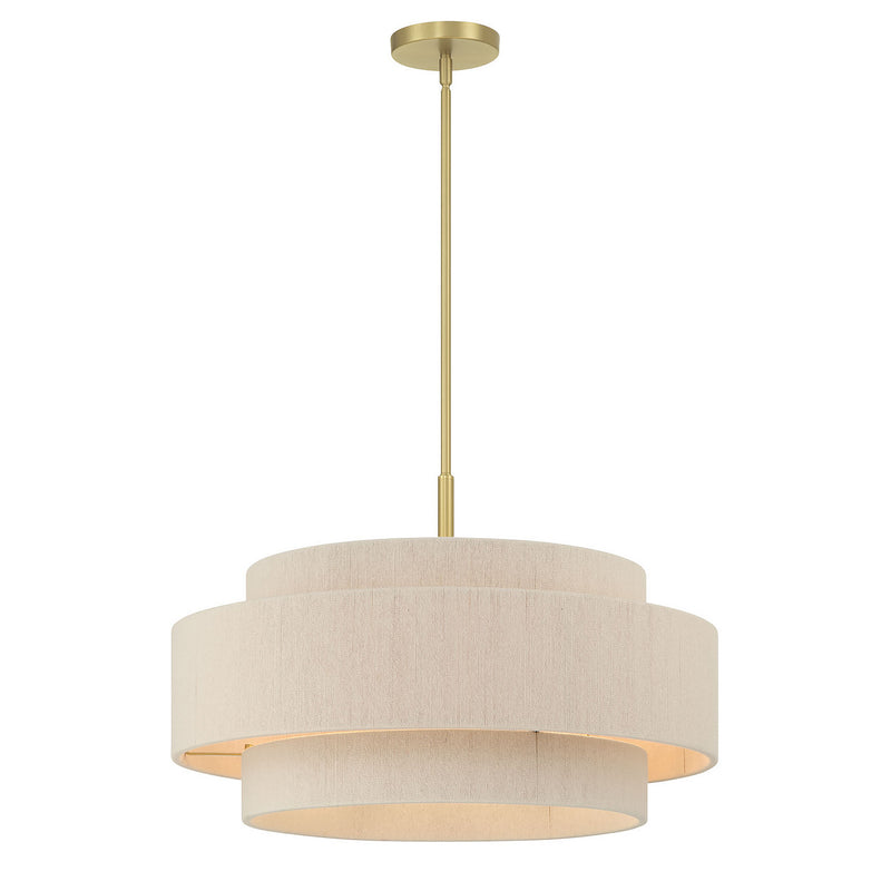 Millennium 208105-VB Five Light Pendant, Vintage Brass
