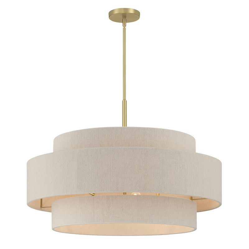 Millennium 208106-VB Six Light Pendant, Vintage Brass