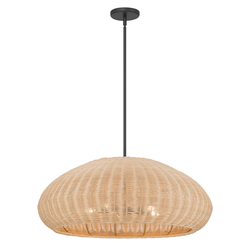 Millennium 209105-MB Five Light Pendant, Matte Black