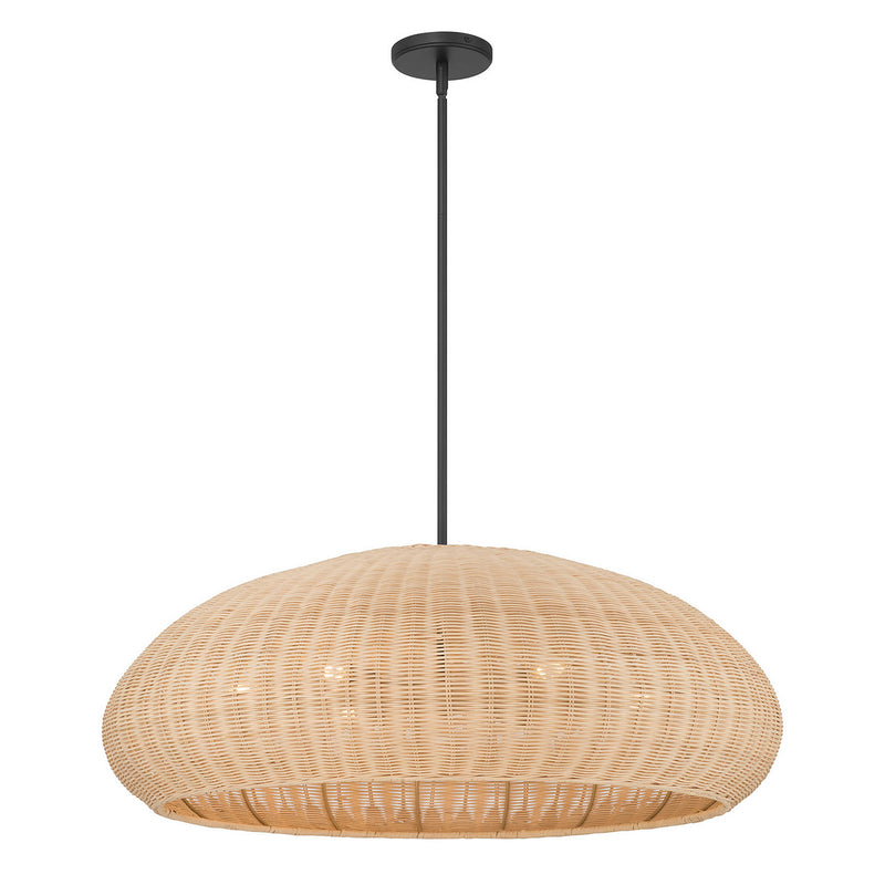 Millennium 209106-MB Six Light Pendant, Matte Black