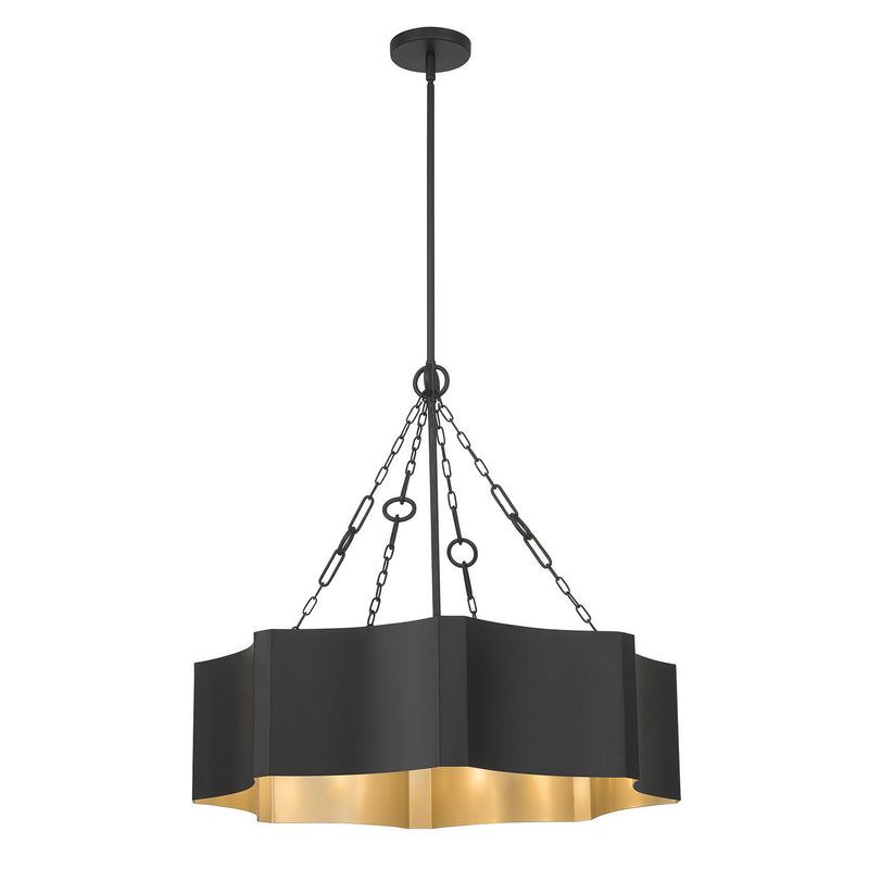 Millennium 210205-MB/VB Five Light Pendant, Matte Black