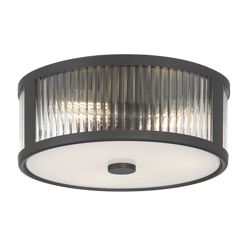 Millennium 23203-MB Three Light Flush Mount, Matte Black