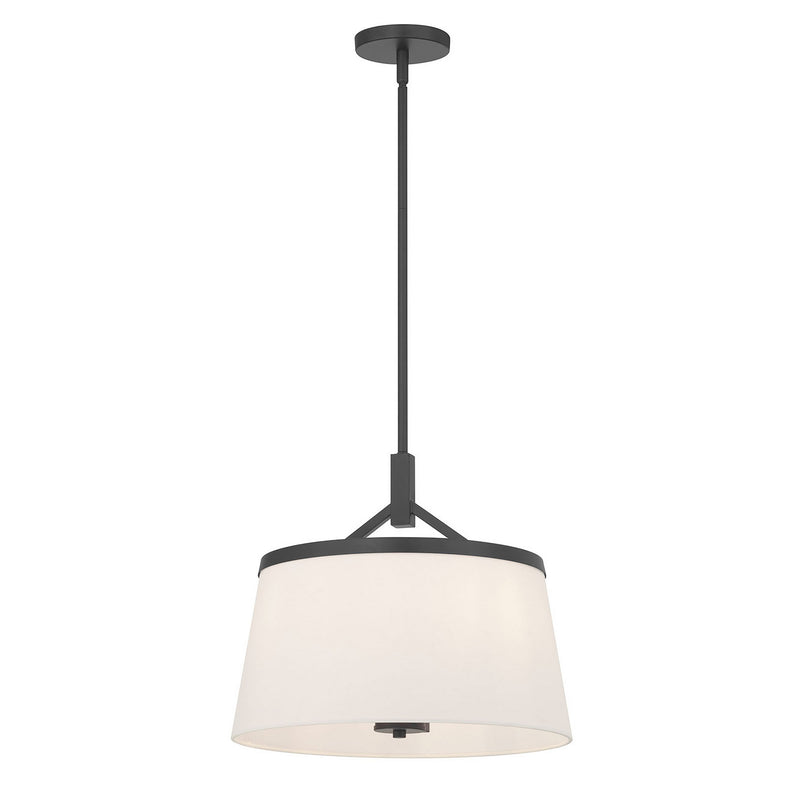 Millennium 240103-MB Three Light Pendant, Matte Black