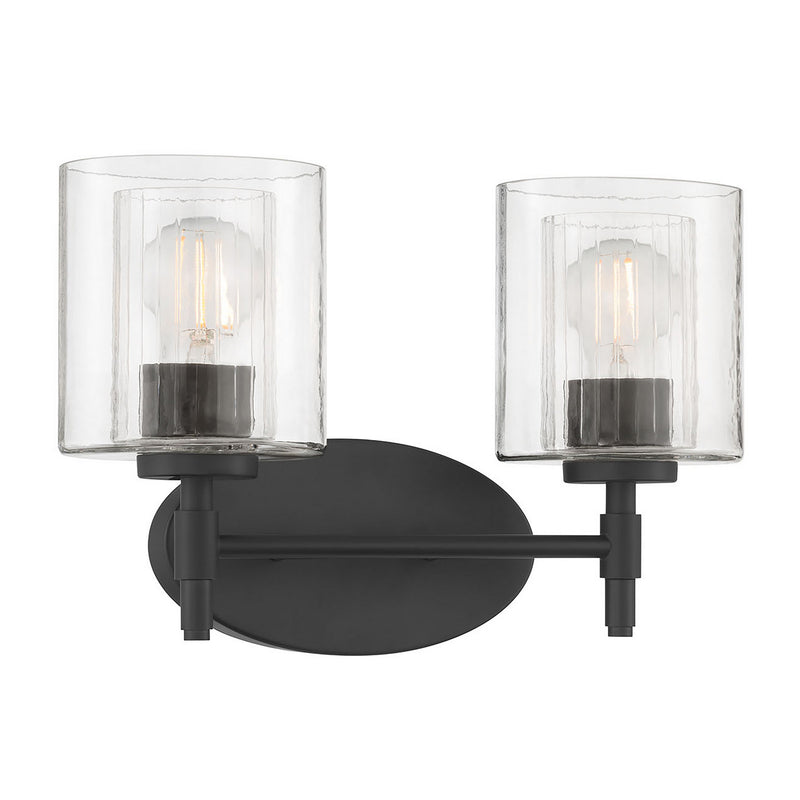 Millennium 270202-MB Two Light Vanity, Matte Black
