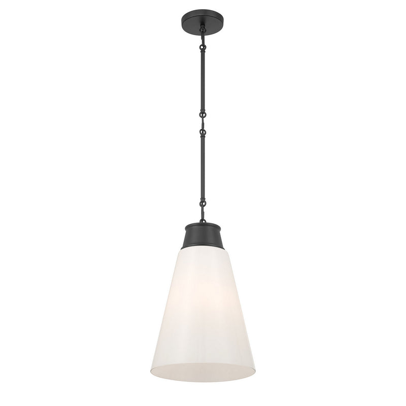 Millennium 280101-MB One Light Pendant, Matte Black
