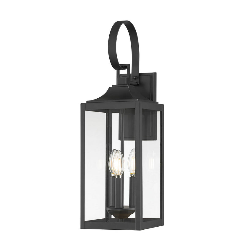 Millennium 402003-PBK Three Light Lantern, Powder Coated Black