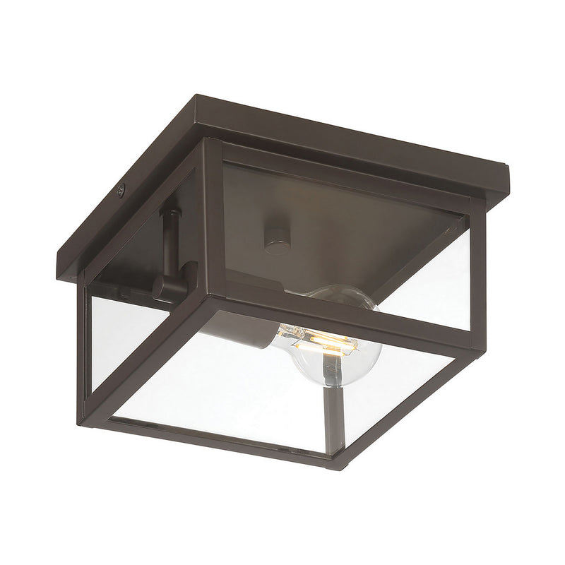 Millennium 4201-PBZ One Light Flush Mount, Powder Coated Bronze