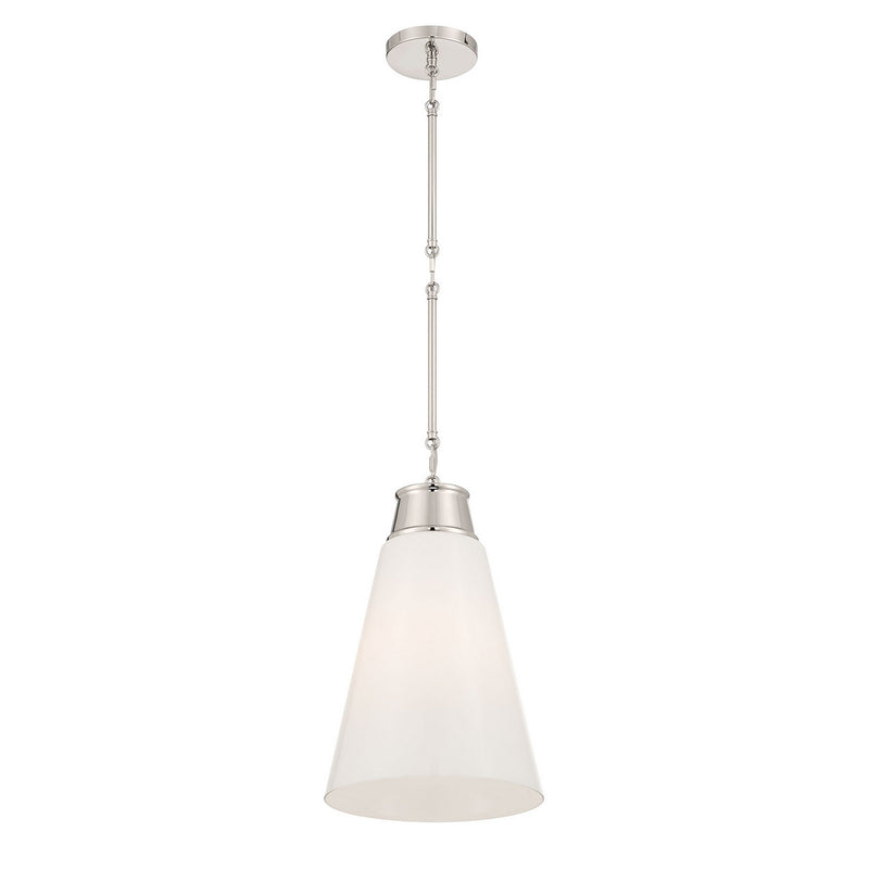 Millennium 280101-PN One Light Pendant, Polished Nickel