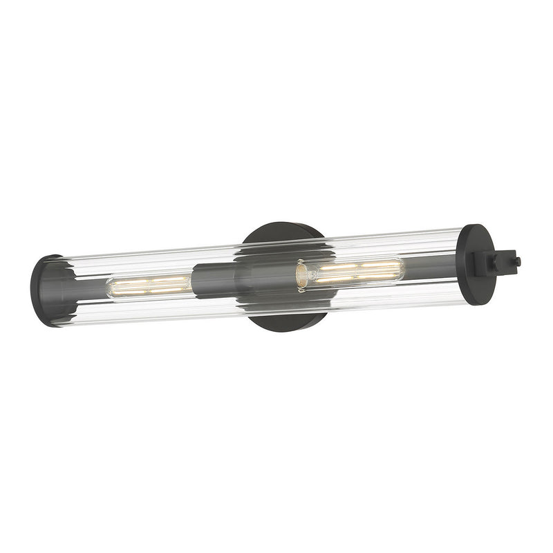 Millennium 63102-MB Two Light Bath Bar, Matte Black
