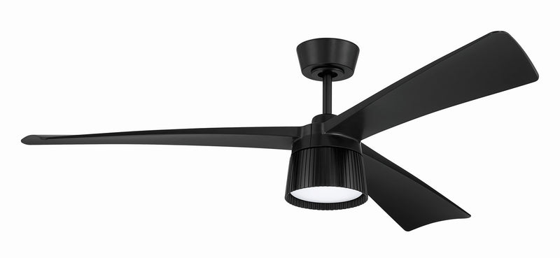 Craftmade CTO52FB3 52" Ceiling Fan, Flat Black