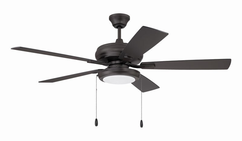 Craftmade ECF119CBZ5-CBZWLN 52" Ceiling Fan, Classic Bronze