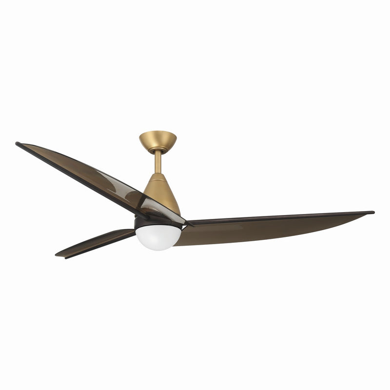 Minka Aire F758L-HBR/DB 65" Ceiling Fan, Heritage Brass