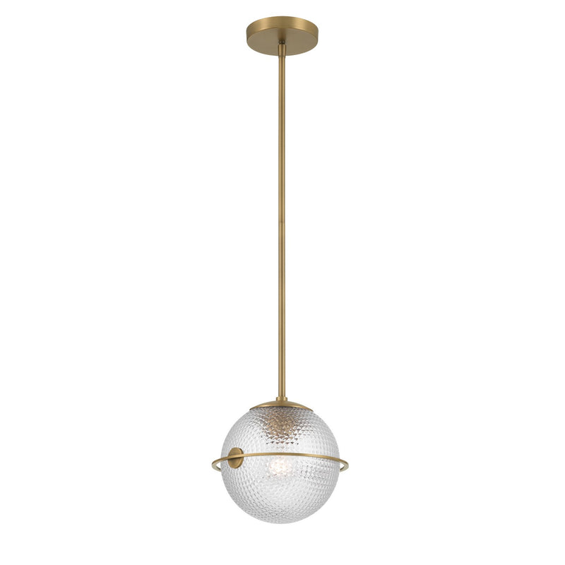 Minka-Lavery 10125-732 One Light Mini Pendant, Legacy Brass