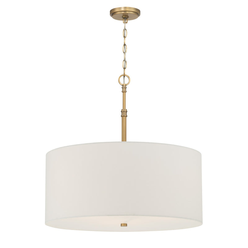 Minka-Lavery 10426-732 Three Light Pendant, Legacy Brass
