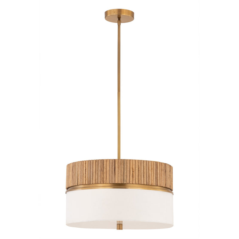 Minka-Lavery 12056-732 Three Light Pendant, Legacy Brass