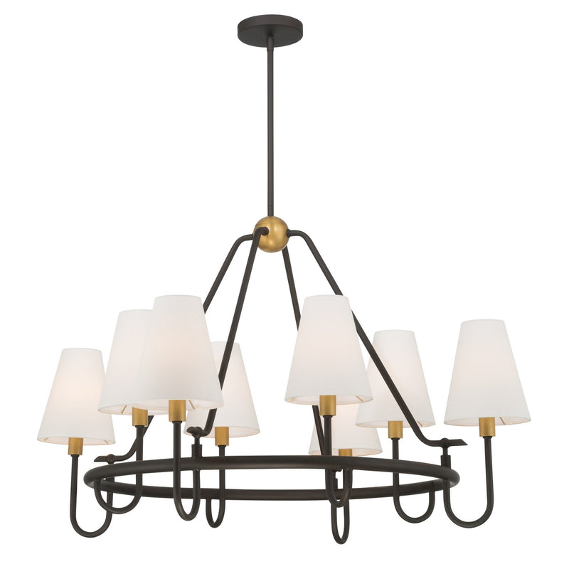 Minka-Lavery 12108-855 Eight Light Pendant, Legacy Brass