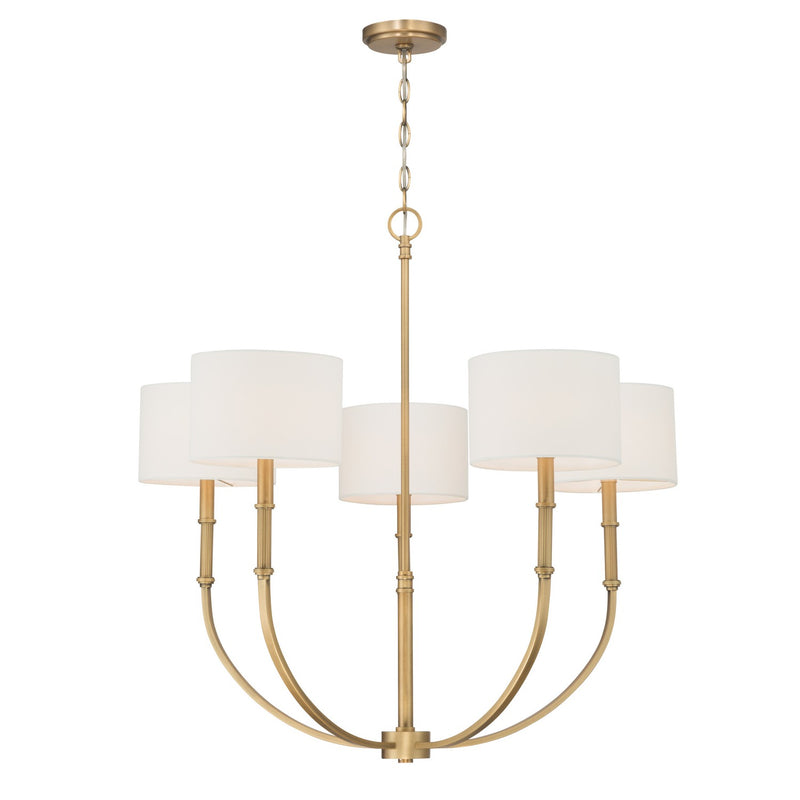 Minka-Lavery 12115-732 Five Light Chandelier, Legacy Brass