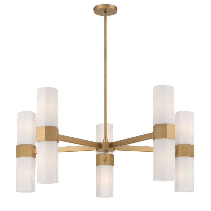 Minka-Lavery 12129-732 Ten Light Chandelier, Legacy Brass