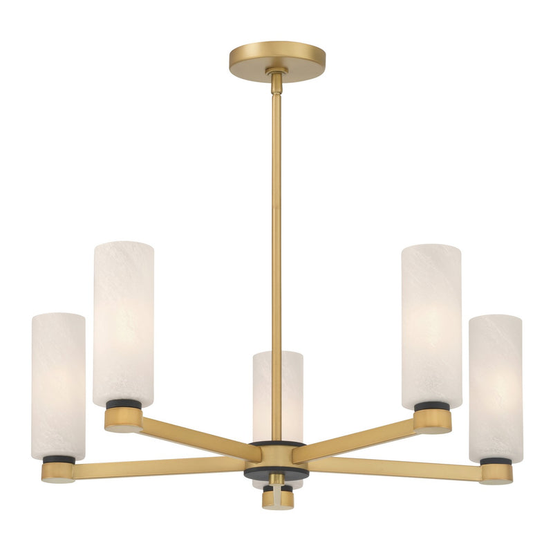 Minka-Lavery 12326-876 Five Light Chandelier, Legacy Brass