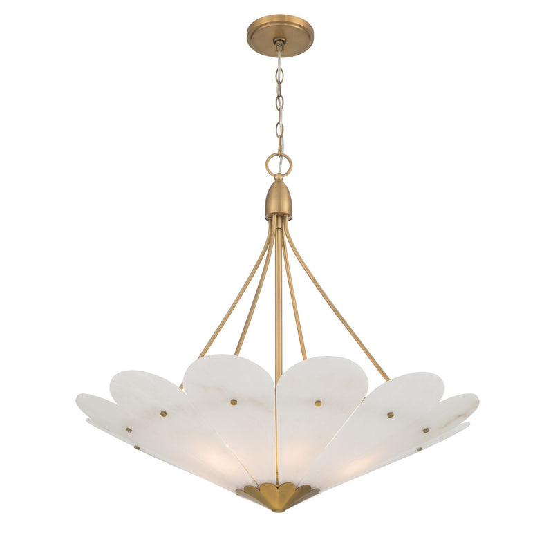 Minka-Lavery 12396-732 Six Light Pendant, Legacy Brass