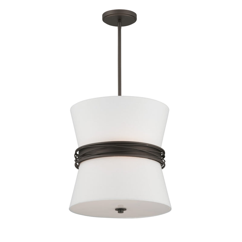 Minka-Lavery 12415-860 Three Light Pendant, Dark Bronze