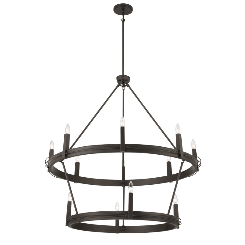 Minka-Lavery 12419-860 12 Light Pendant, Dark Bronze
