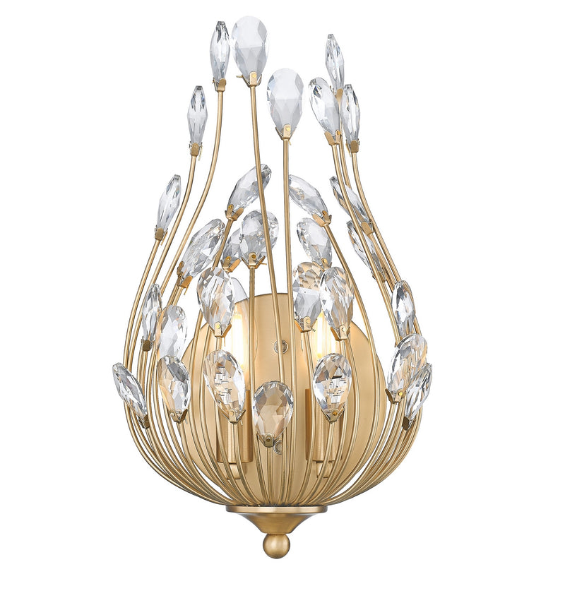 Z-Lite 1957-2S-MGLD Two Light Wall Sconce, Modern Gold
