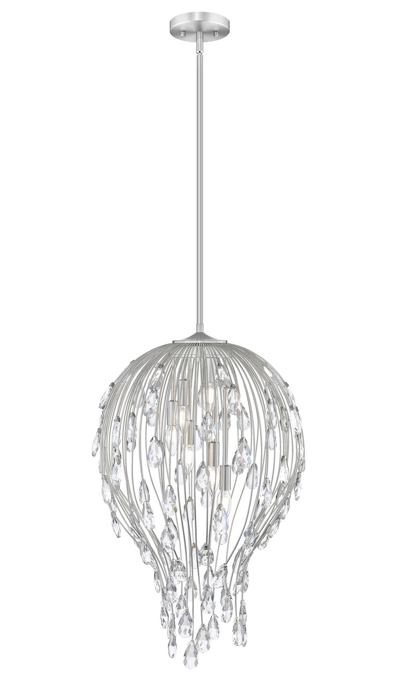 Z-Lite 1957P18-BN Six Light Pendant, Brushed Nickel