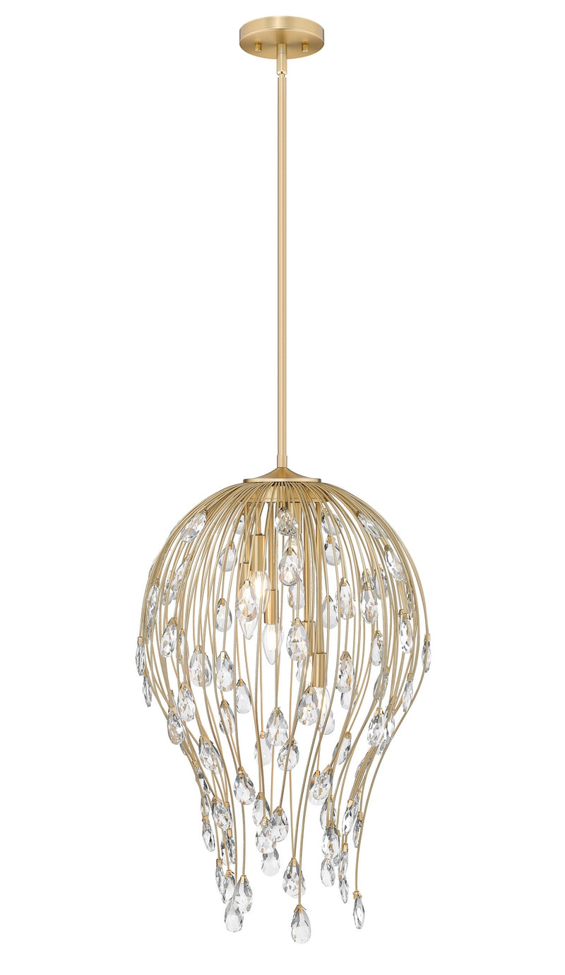 Z-Lite 1957P18-MGLD Six Light Pendant, Modern Gold